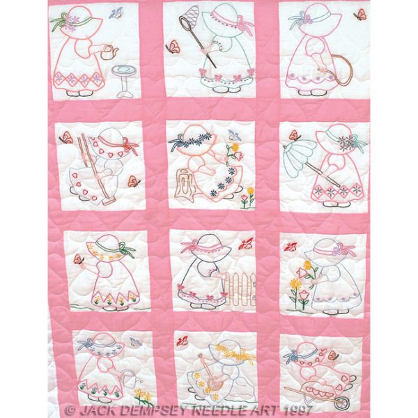Girls Nursery Quilt Blocks