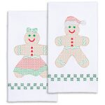 Gingerbread Boy & Girl Decorative Hand Towels