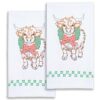 Highland Cow Christmas Hand Towels