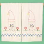 *** Easter Gnome Antique Towels