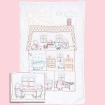 *** Sunbonnet Sue Doll House Crib Quilt Top