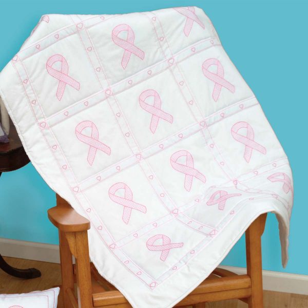 ***Hope Ribbon Lap Quilt