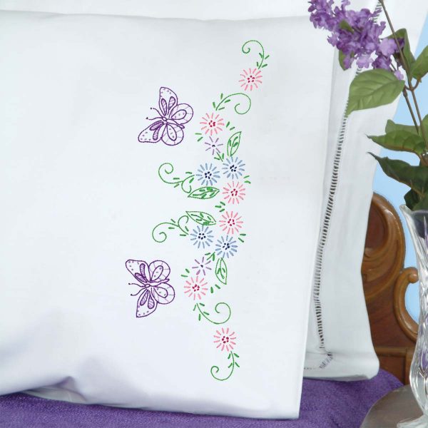 Vintage Butterflies & Flowers pillowcases