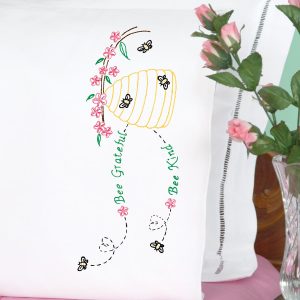 bee grateful pillowcases