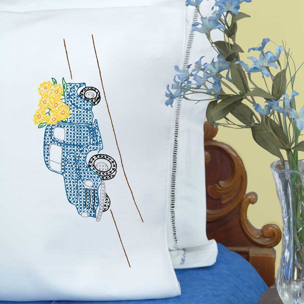 Flower Delivery truck Pillowcases