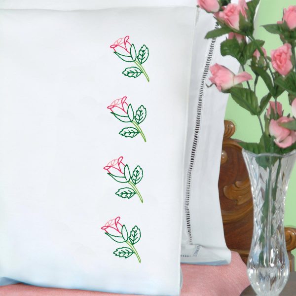 rose buds pillowcases