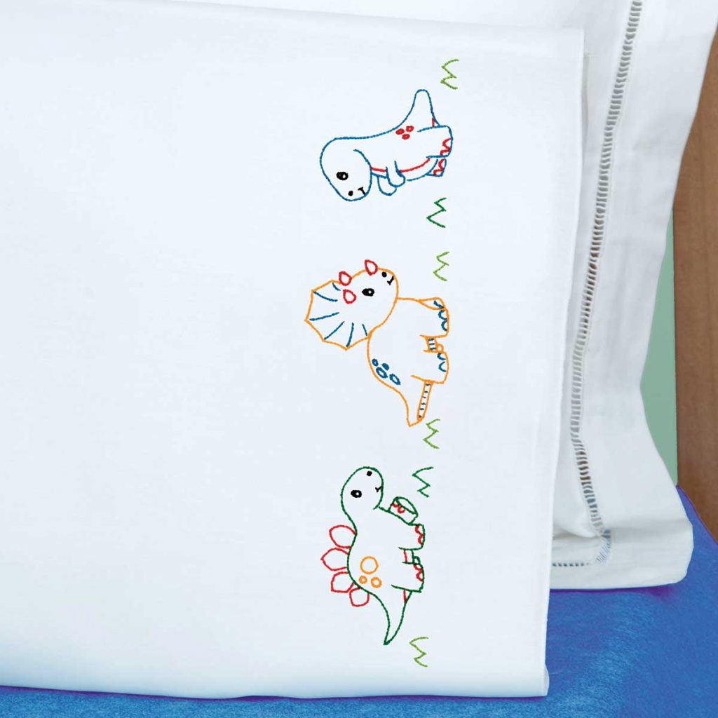 Jack Dempsey Needle Art Hedgehogs Children's Pillowcases