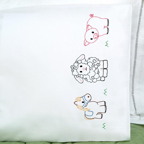 farm friends children pillowcase