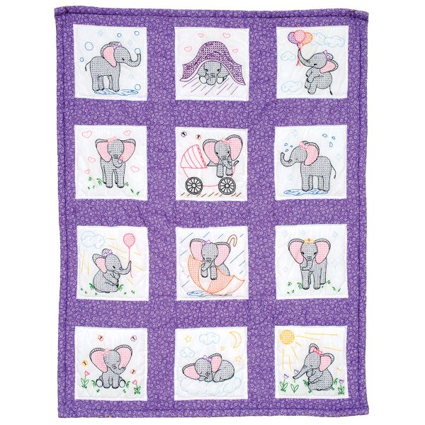 product id 300924 Elephants Nursery Quilt Blocks
