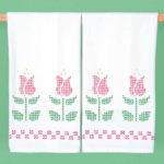 *** Cross-Stitch Tulips Flour Sack Towels