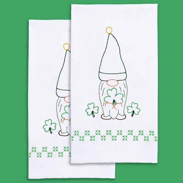 st Patrick's Day gnome hand towels