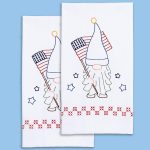 *** Independence Day Gnome Decorative Hand Towels