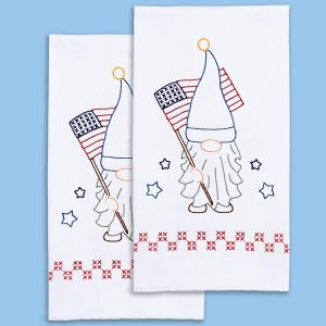 indepence day gnome hand towels