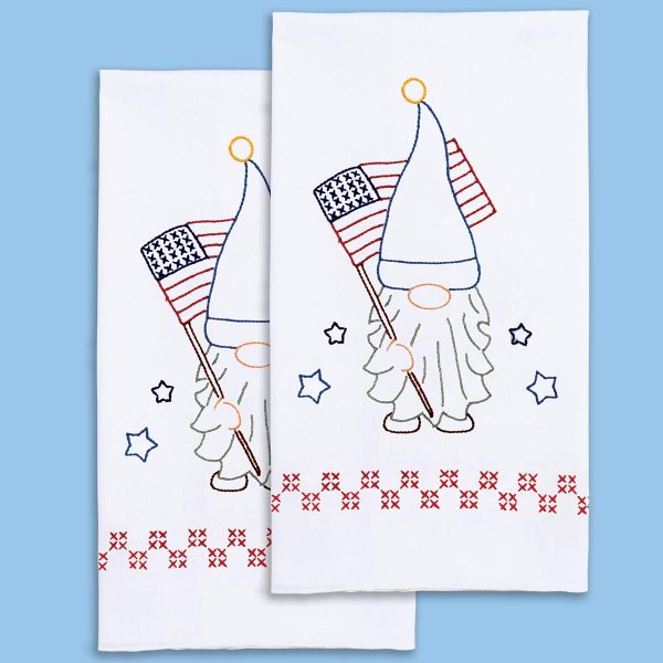 indepence day gnome hand towels