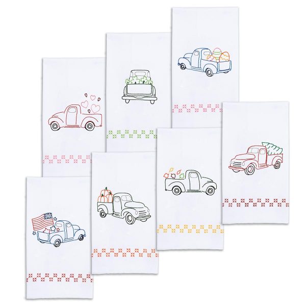 Holiday Trucks Hand Towel Set 340-882