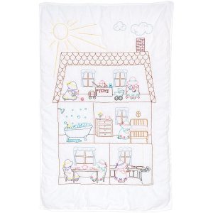 Sunbonnet Sue Doll House Crib Quilt Top 4060-937