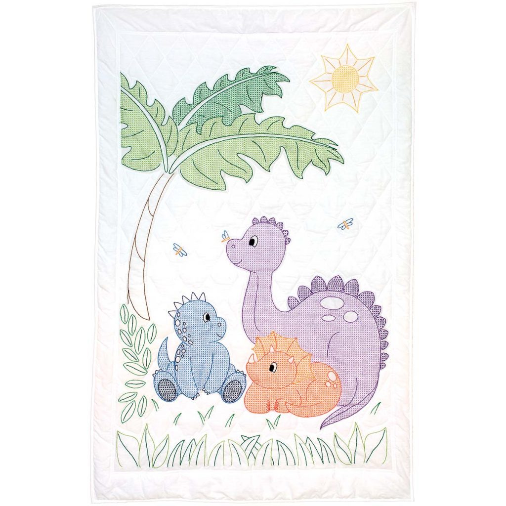 Noah's Ark Crib Quilt Top, Jack Dempsey Cross Stitch & Embroidery #406 –  SunnysideQuilts