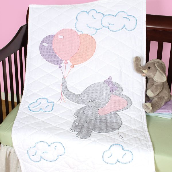 product id 4060917 Elephant crib quilt top