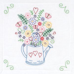watering can quilt block