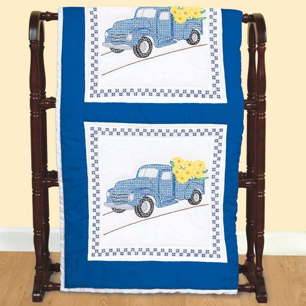 Flower Delivery truck quilt