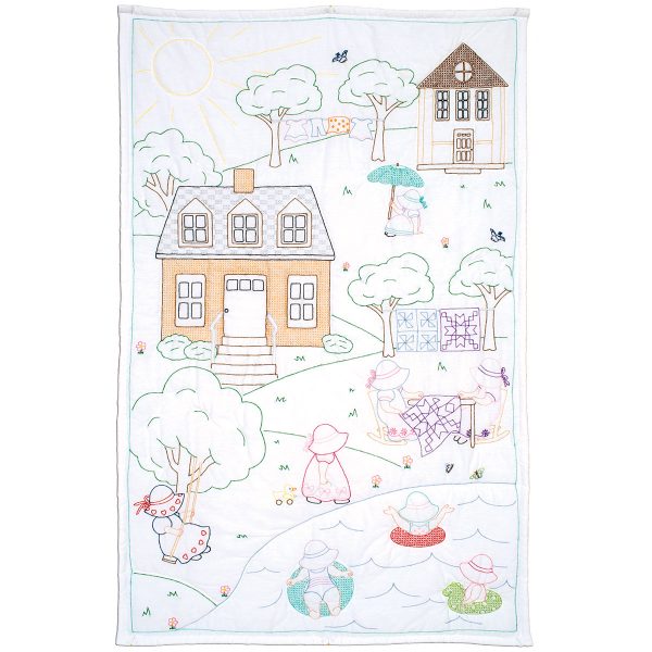 product id 940683 The Village of Sunbonnet Sue lap quilt