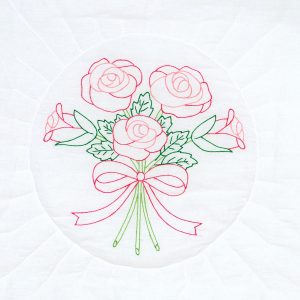 rose bouquet quilt block