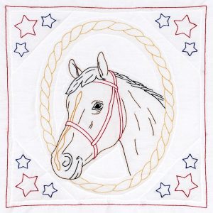 horse quilt block