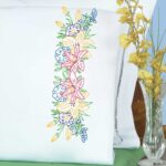Pretty Flowers Perle Edge Pillowcases