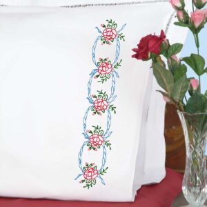 Ribbon& Roses pillowcase