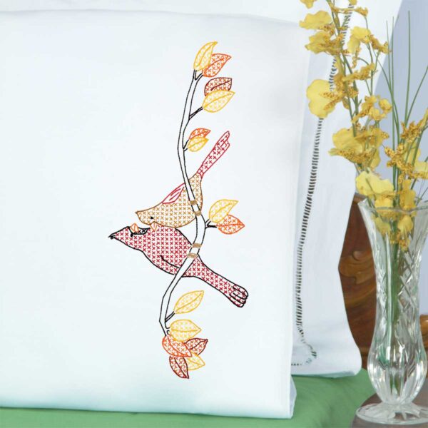 A Pair of Cardinals pillowcase