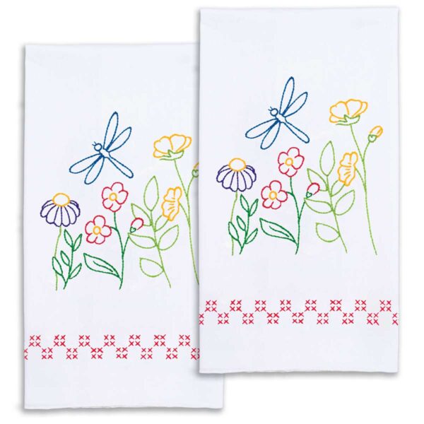 Dragonflies hand towels