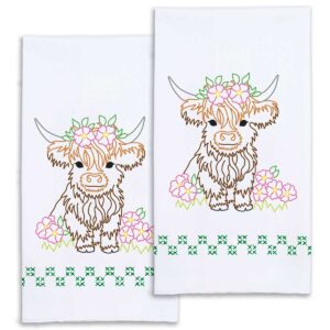 Baby Highland Cows hand towel