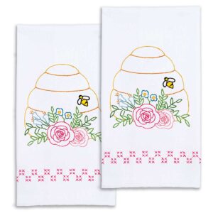 Bee hive hand towel
