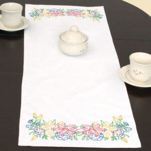 Pretty Flowers table runner