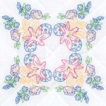 Pretty Flowers 18″ Quilt Blocks