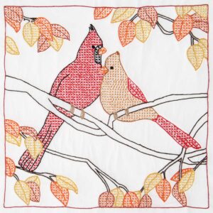 Cardinal quilt block