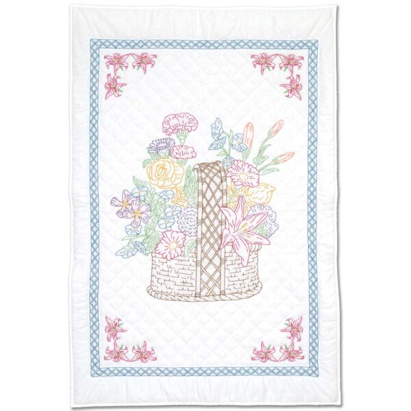 Basket of Flowers lap quilt