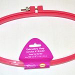 4-1/2" x 9" Oval Plastic Embroidery Hoop