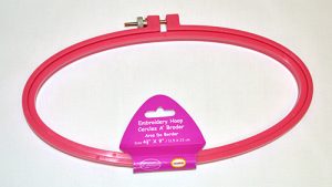 4-1/2" x 9"  Oval Plastic Embroidery Hoop