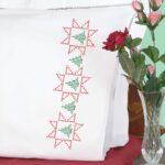 Cross-Stitch Christmas Tree Pillowcases