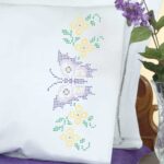 Cross-Stitch Butterfly Pillowcases