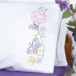Flowers & Butterflies Perle Edge Pillowcases