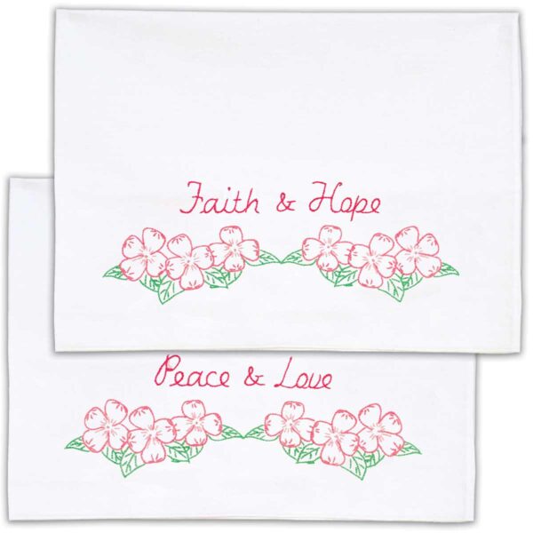 Faith, Hope, Peace, and Love pillowcases