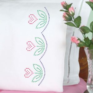 Cross Stitch design pillowcases