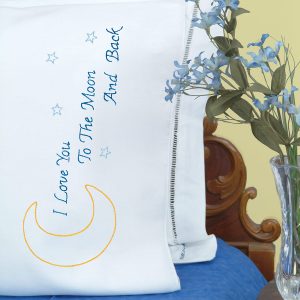 product id 1600658 Love You to the Moon Perle Edge Pillowcases
