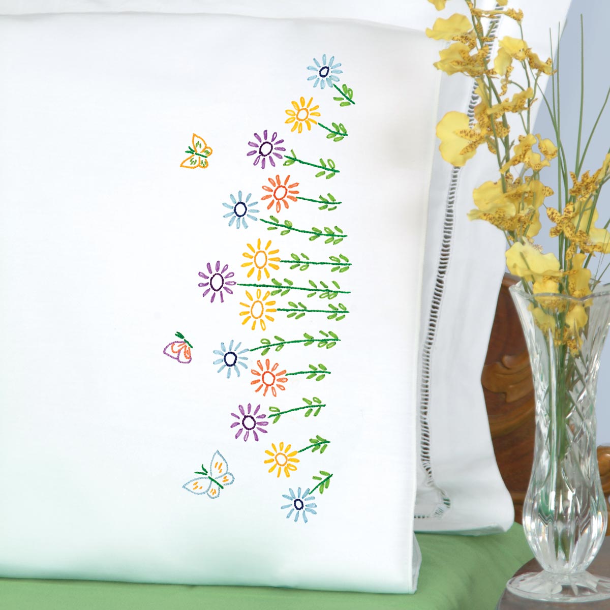 pillow cover flower design
