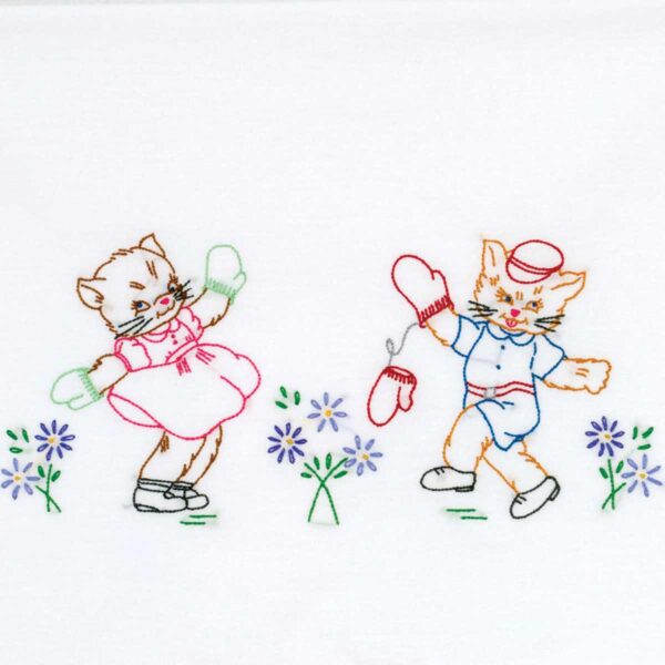 Kittens embroidery
