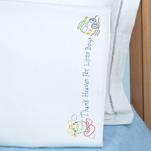 product id 1605472 Thank Heaven for Little Boys Pillowcase