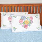 Flowers & Heart Pillowcase Shams