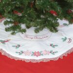 Poinsettias Christmas Tree Skirt